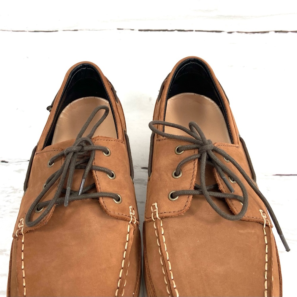 Apex Boat Shoes Men’s 11.5 M Brown Leather Slip On - Picture 7 of 12